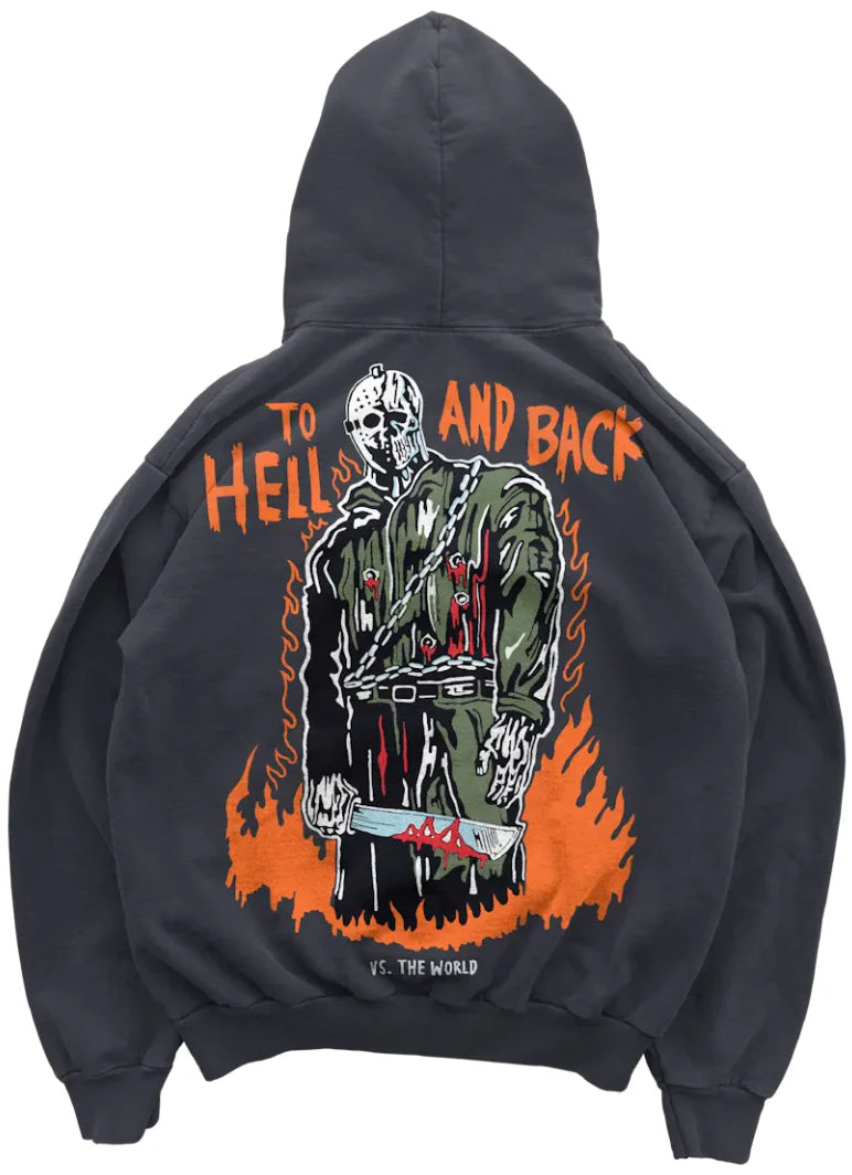 Warren Lotas Hell And Back Hoodie Stone washed XXL