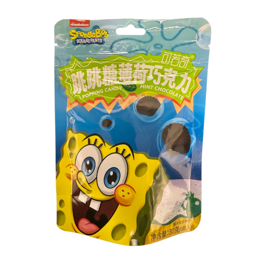 SpongeBob Popping Candy Mint Chocolate 30g