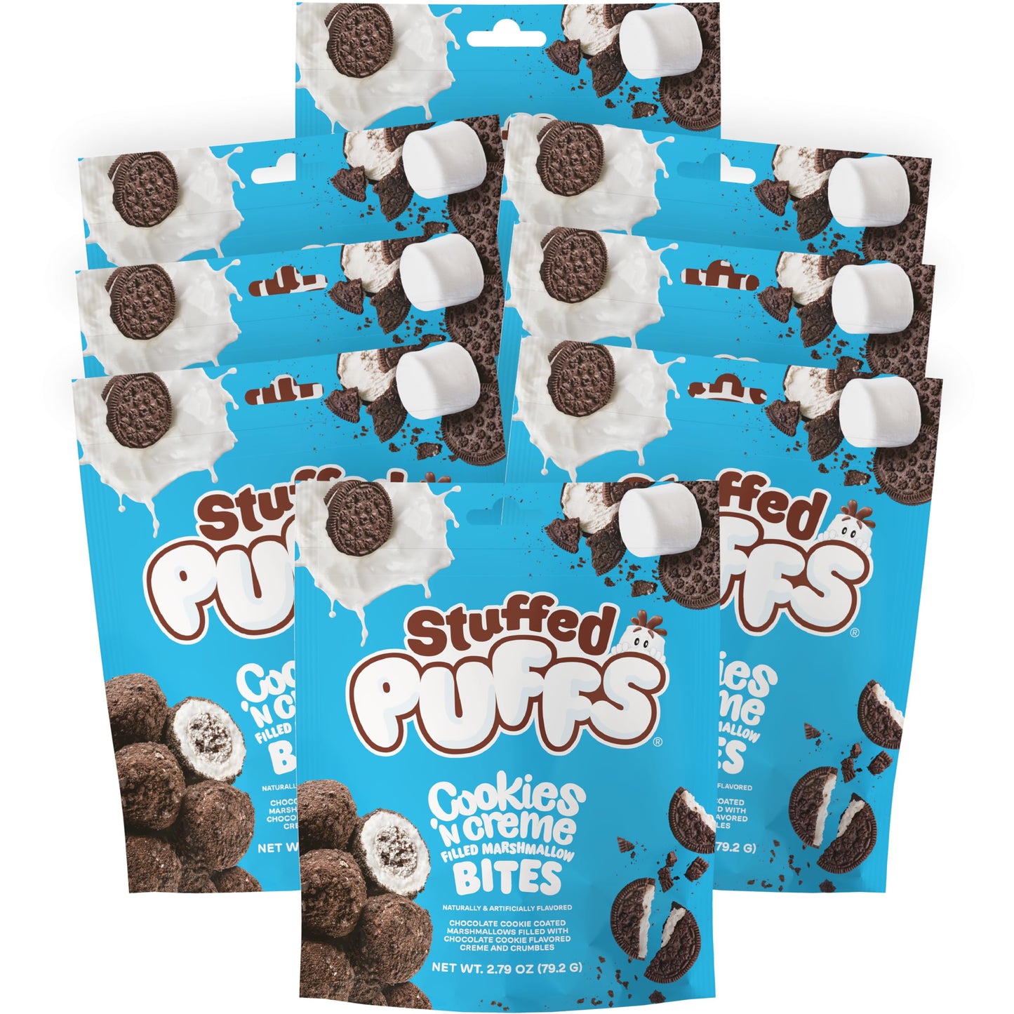 Stuffed Puffs Cookies ‘N Creme 79.2g (8-Pack)