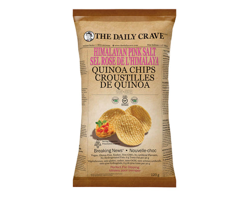 The Daily Crave himalayan Pink Salt Quinoa Chips