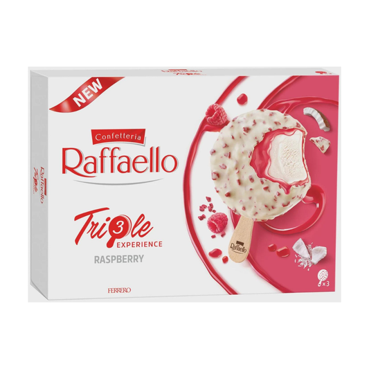 Raffaello Triple Raspberry UK Ice Cream Stick (3-Pack)