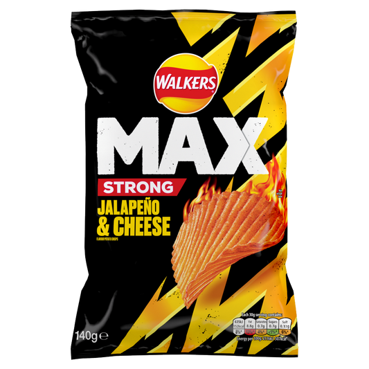 Walkers max jalapeno & cheese