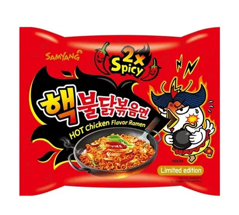 Buldak Hot Chicken 2x Spicy 5-Pack