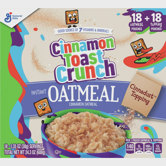 خبز الشوفان الفوري المقرمش بالقرفة (688 جرام)