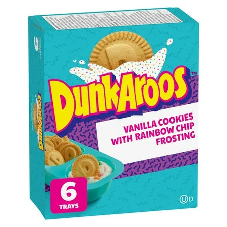 Dunkaroos Vanilla Cookies and Rainbow Frosting (6-Pack)