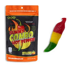 GGB GUMMY PEPPER - LARGE HOT PEPPER MULTI FLAVORED PEG BAG 2.75 OZ