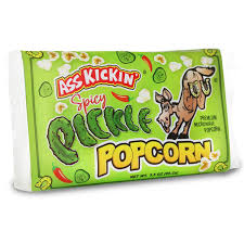 Ass Kickin’ Spicy Pickle Popcorn