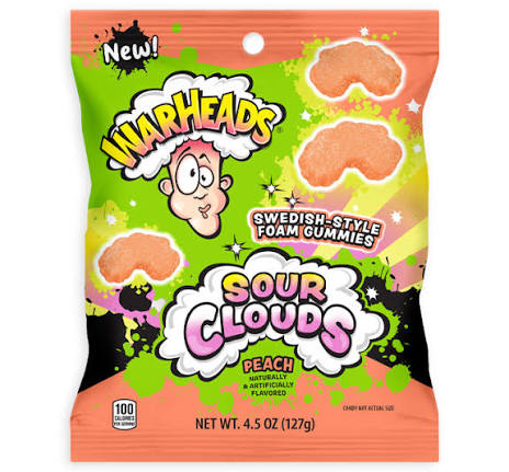 Warheads Sour Clouds Peg Bag (127g)