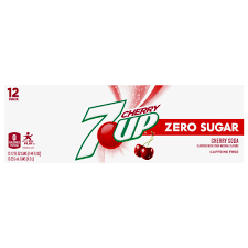 مشروب 7-Up Cherry Zero Sugar (عبوة من 12 قطعة)