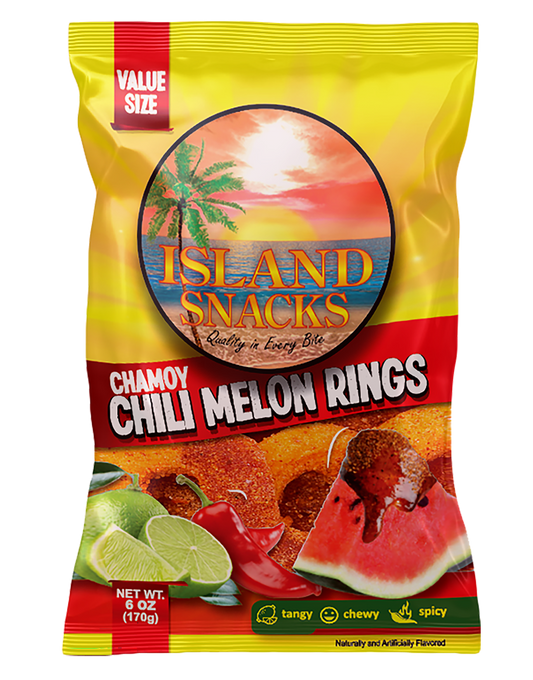 Island Snacks Melon Rings Chamoy 6oz