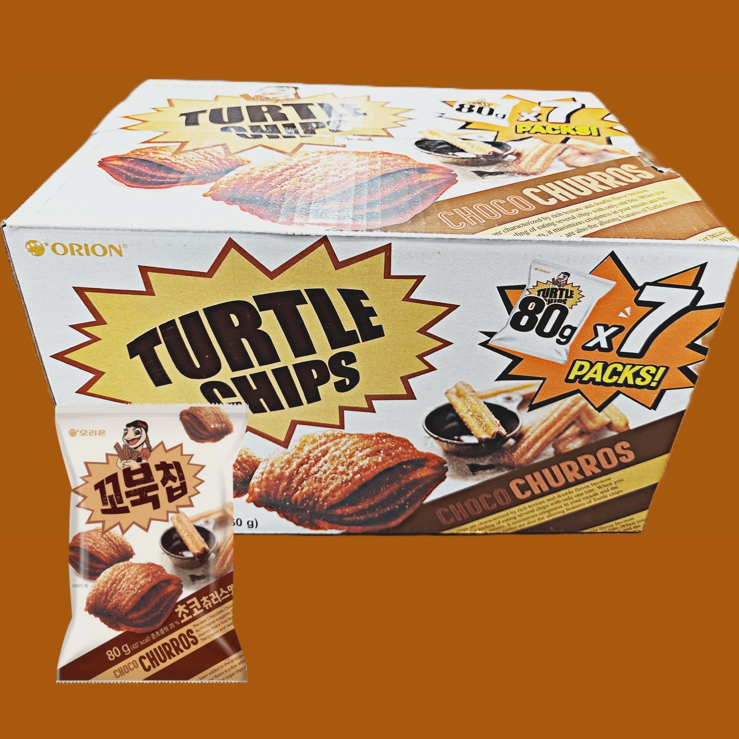 Turtle Churro Chips (7 x 80g)