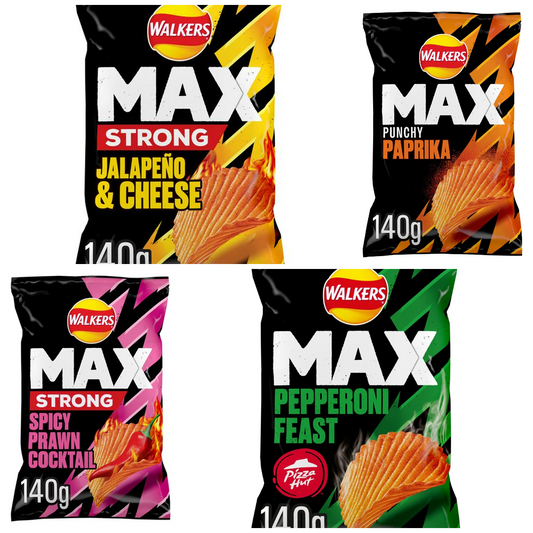 Walkers MAX Waved Chips (140g)