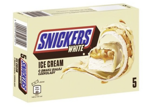 Snicker's UK White Ice Cream (5-Pack)