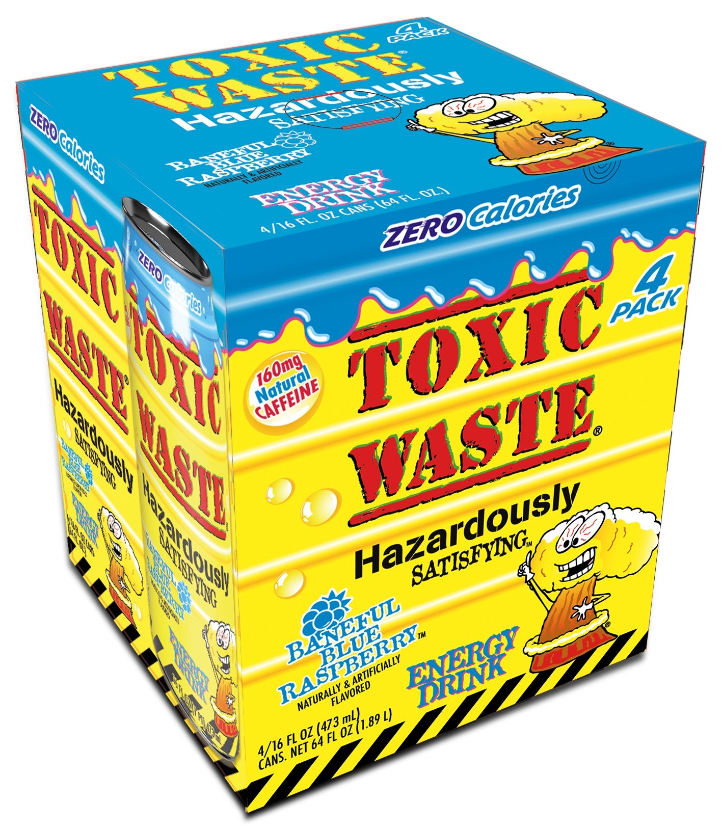 Toxic Waste Energy Baneful Blue Raspberry (4-Pack)