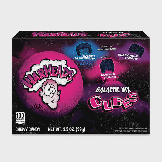 Warheads Galactic Mix Cubes 99g (12-Pack)